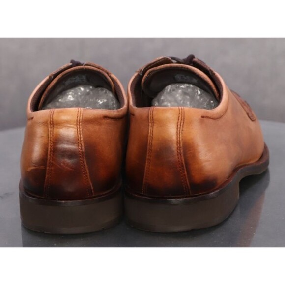 ECCO Calcan Men\'s Derby Dress Shoes Size EU 45 US 11-11.5 Leather British Tan main image 9